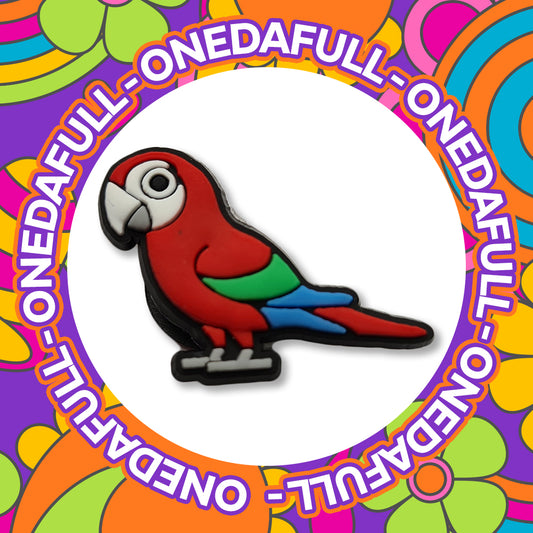 Super Cute Baby Macaw Parrot - Bird Charm To Fit Crocs/Clogs - Nature