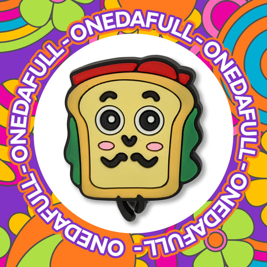 Happy Sandwich Food Clog Charm