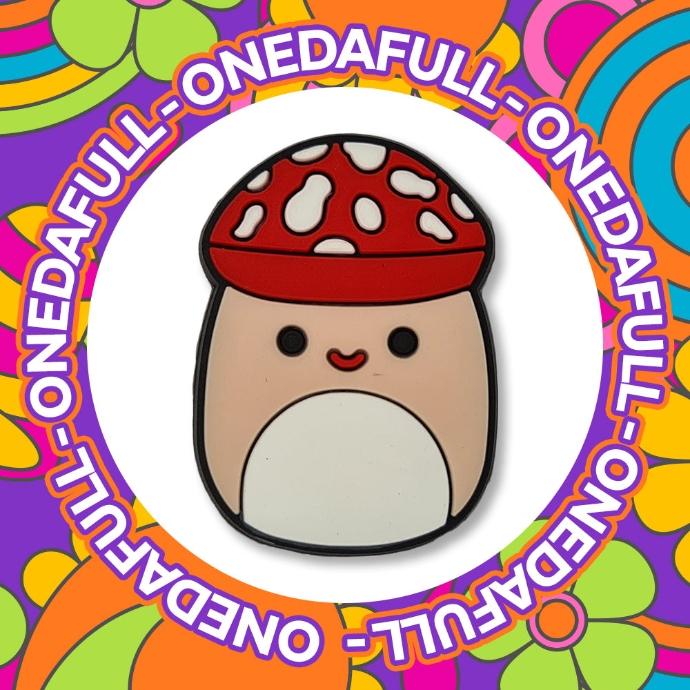 Chunky Smiling Mushroom Toadstool Clog Charm
