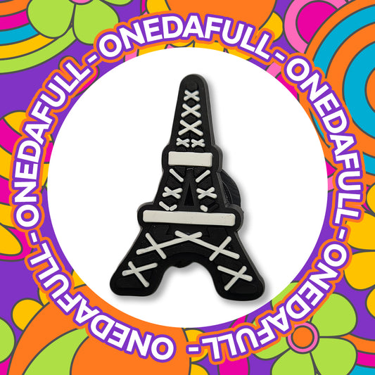 Eiffel Tower Croc Charm: Paris Landmark Clog Decoration