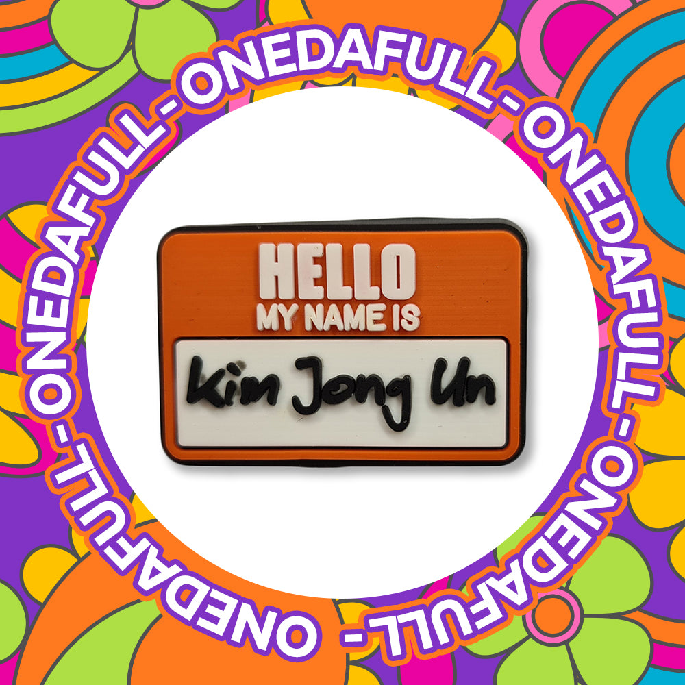 Super Funny Dictator Kim Jong-Un Name Badge Charm To Fit Crocs/Clogs - MEME