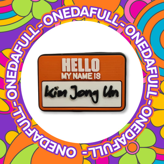 Super Funny Dictator Kim Jong-Un Name Badge Charm To Fit Crocs/Clogs - MEME