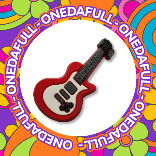 Super Cute Electric Guitar Band Singer Charm To Fit Crocs/Clogs - Music