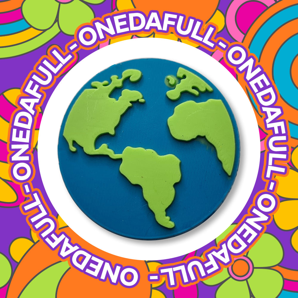 Planet Earth Croc Charm: Cartoon Clog Decoration