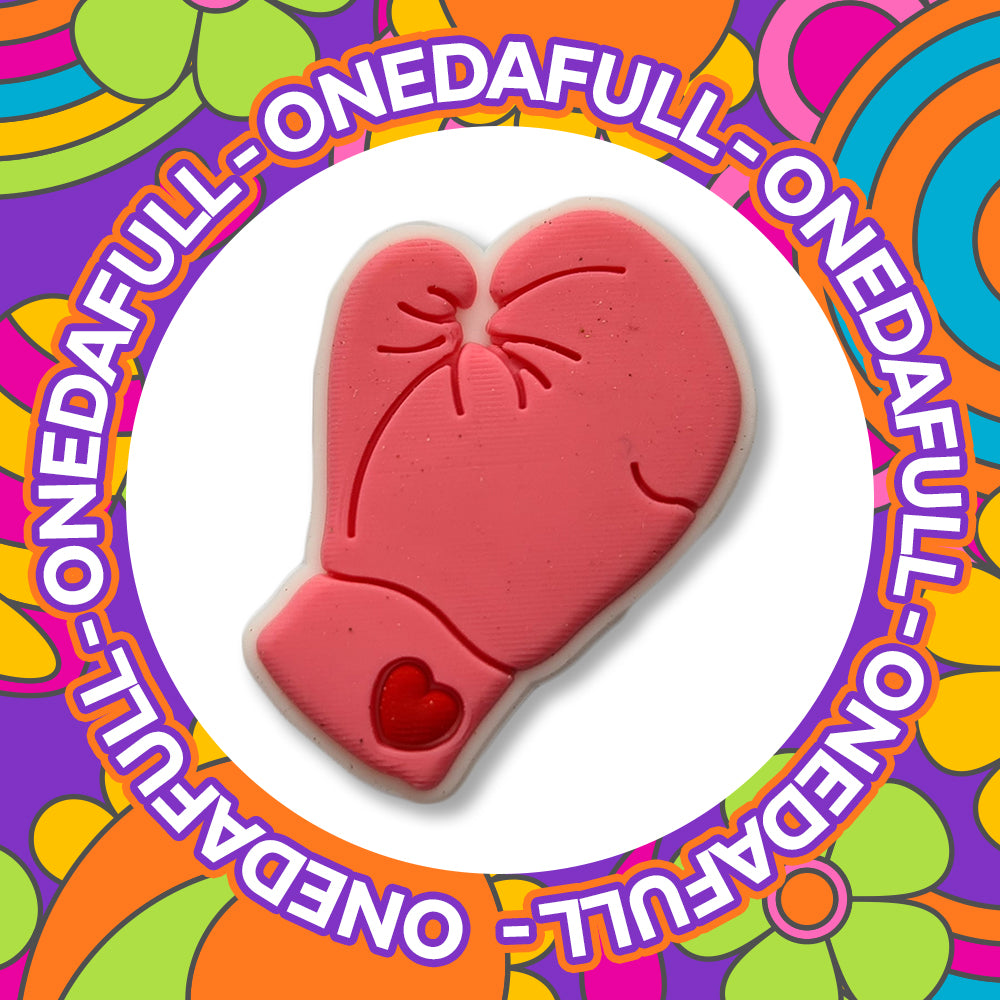 Super Cute Pink Boxer Boxing Fighter Fighting Glove Charm To Fit Crocs/Clogs