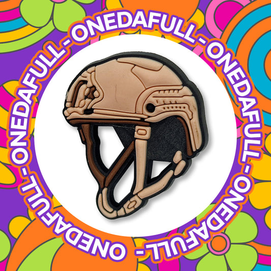 Army Military Tactical Helmet Croc Charm - War