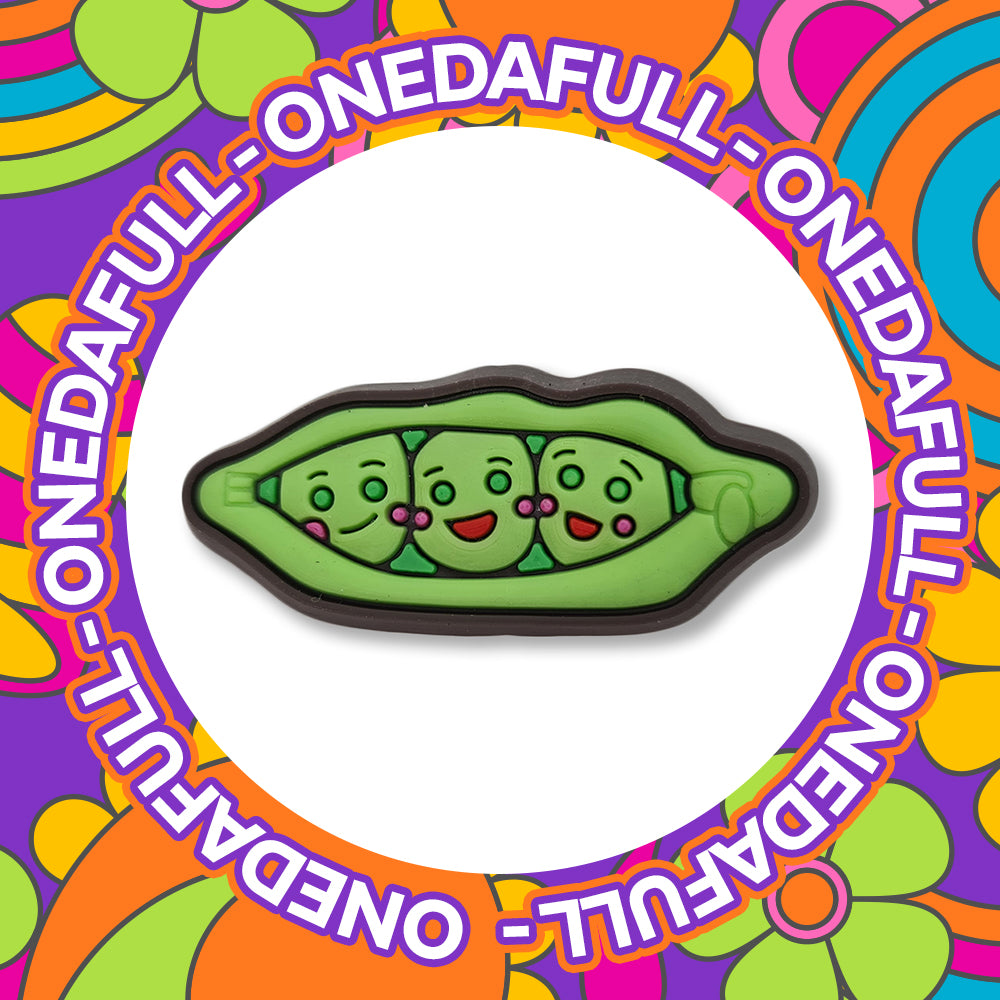 Happy Pea Pod Clog Charm To Fit Crocs