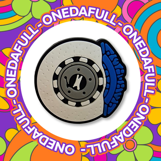 Super Cute Brake Disc And Caliper Racing Performance Croc Charm - Car Drift JDM