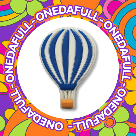 Blue Hot Air Balloon 3D Croc Charm