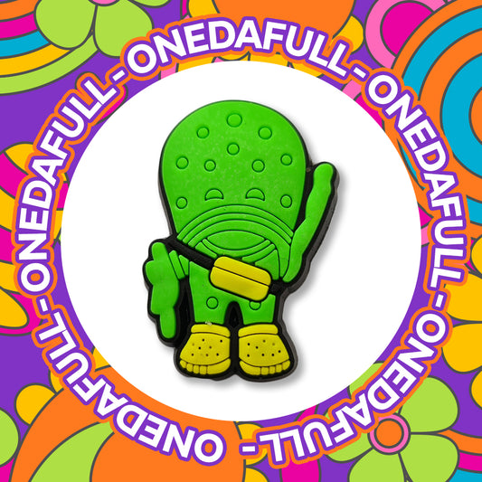 Super Cute Green Croc Shoe Mascot Charm To Fit Crocs/Clogs - Funny - Meme