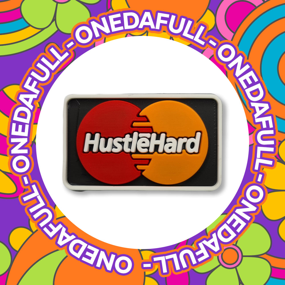 SUPER CUTE Hustle Hard Credit Card - Grafter - Charms For Crocs / Shoes - 3D