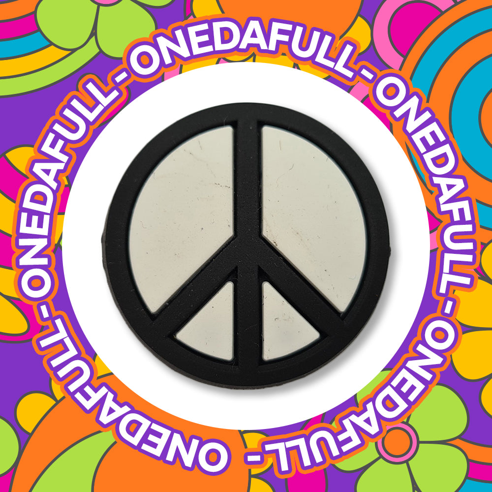 Super Cute Peace Sign Symbol Hope Care Love Humanity Charm To Fit Crocs/Clogs