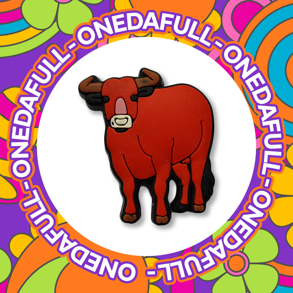 SUPER CUTE Bull - Cow - BABY - Farm Charm To Fit Crocs/Clogs - Animal