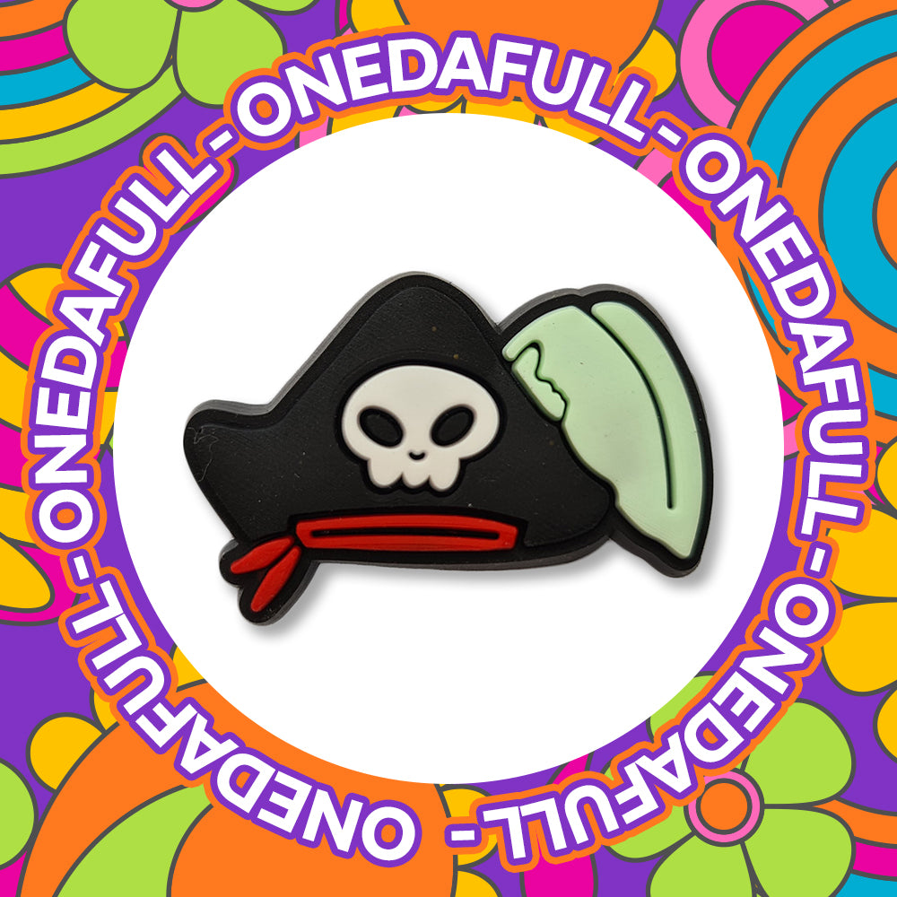 SUPER CUTE Pirate Captain Hat Ship With Feather Charm To Fit Crocs/Clogs