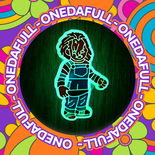 Glow In The Dark Chucky Doll Childs Play Charm To Fit Croc