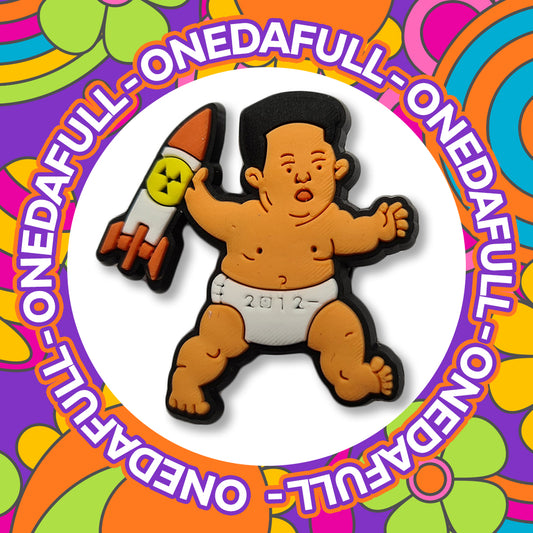Super Funny Dictator Kim Jong-Un - Rocket Man - Charms For Crocs / Shoes - MEME