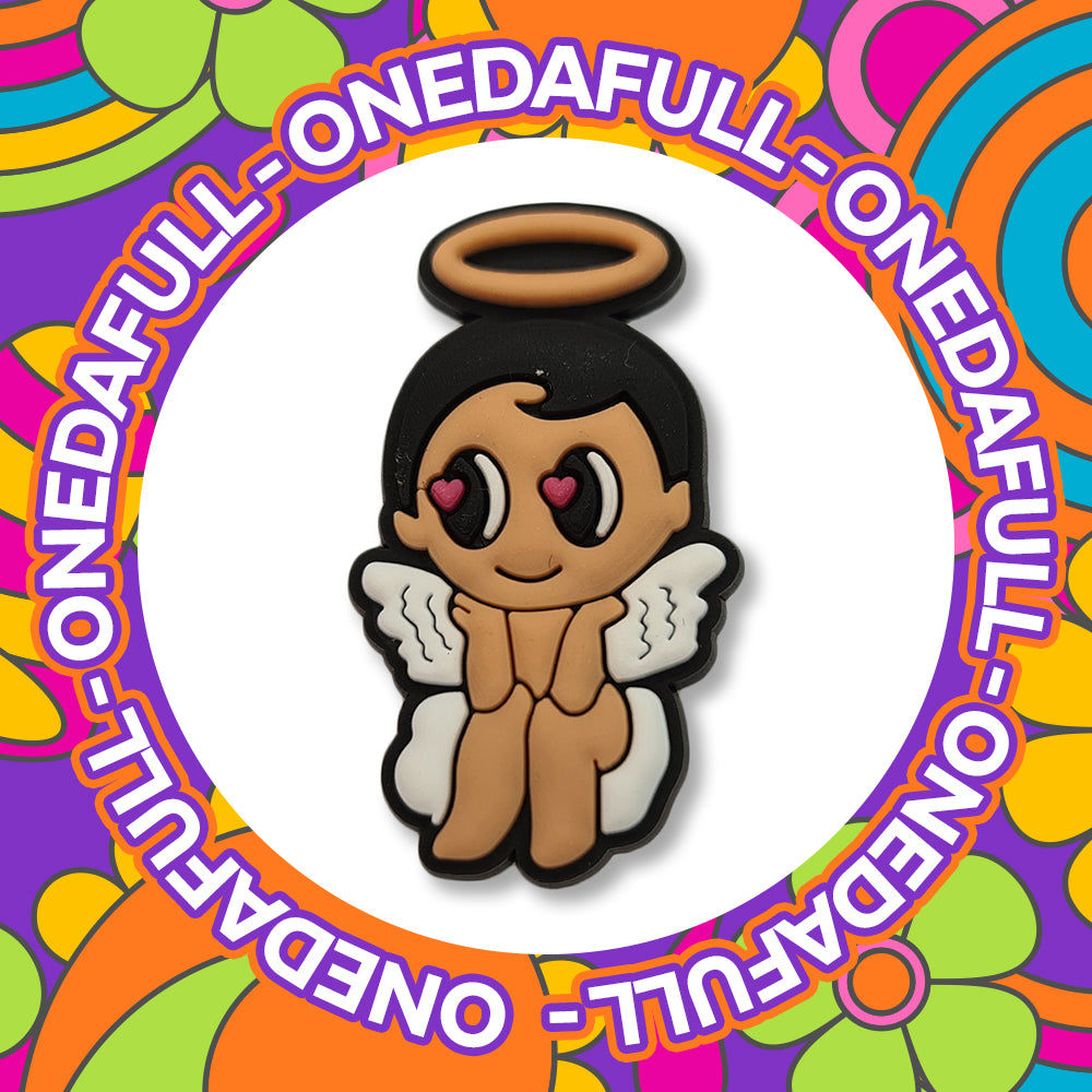 SUPER CUTE Baby Cupid Angel Love Heart Eyes Charm To Fit Crocs/Clogs - Magical