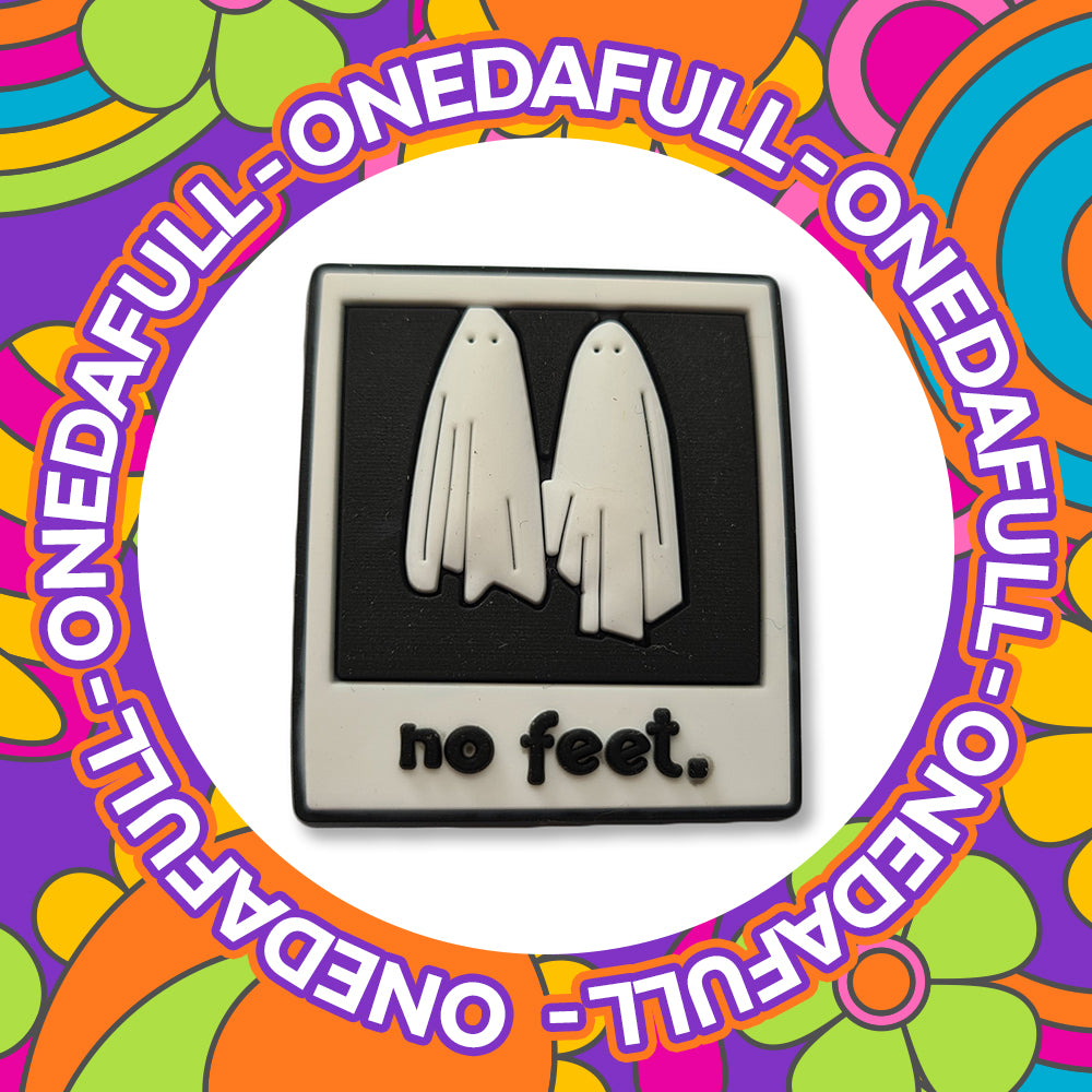 Super Funny Ghost Photo No Feet Spooky Charm To Fit Crocs/Clogs - Horror Creepy