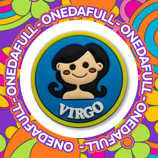 3D Virgo Croc Charm: Star Sign Clog Decoration