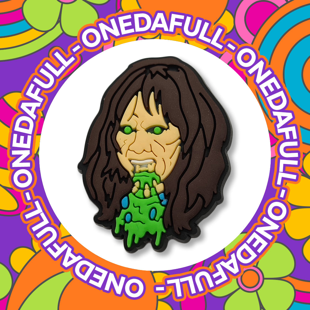 Super Horror Vomit Scene Exorcist Croc Charm - Movie Gory Scary