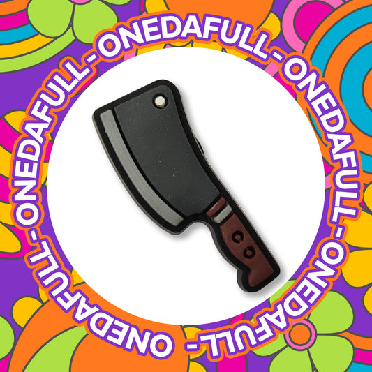 SUPER CUTE Chunky Chefs Knife Meat Cleaver Cooking Charm To Fit Crocs/Clogs - Food