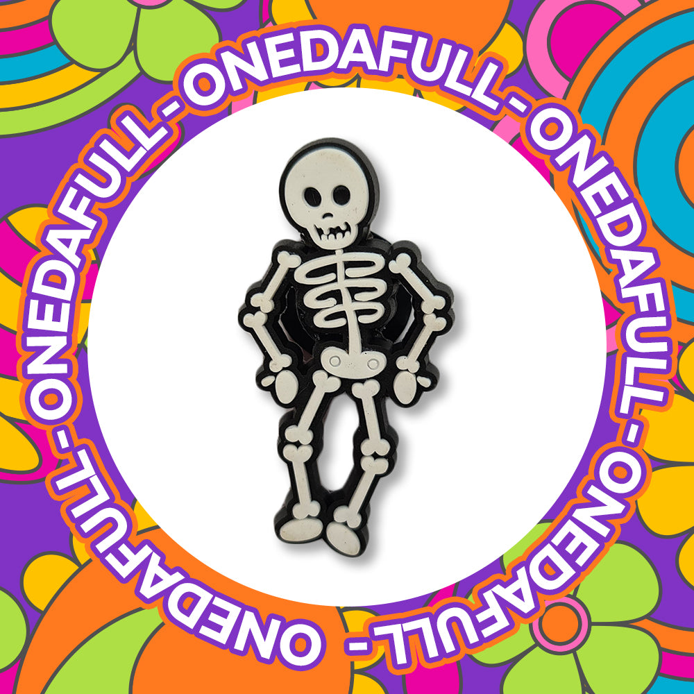 Cute Skeleton Skull Spooky Clog Charm To Fit Crocs