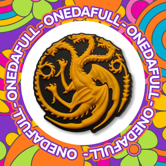 Super Cute House Targaryen Emblem Shield - Charms For Crocs / Shoes - Series