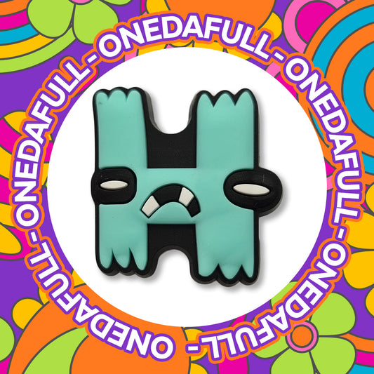 Super Cute Letter H - Alphabet Charm To Fit Crocs/Clogs - Funny - Letters