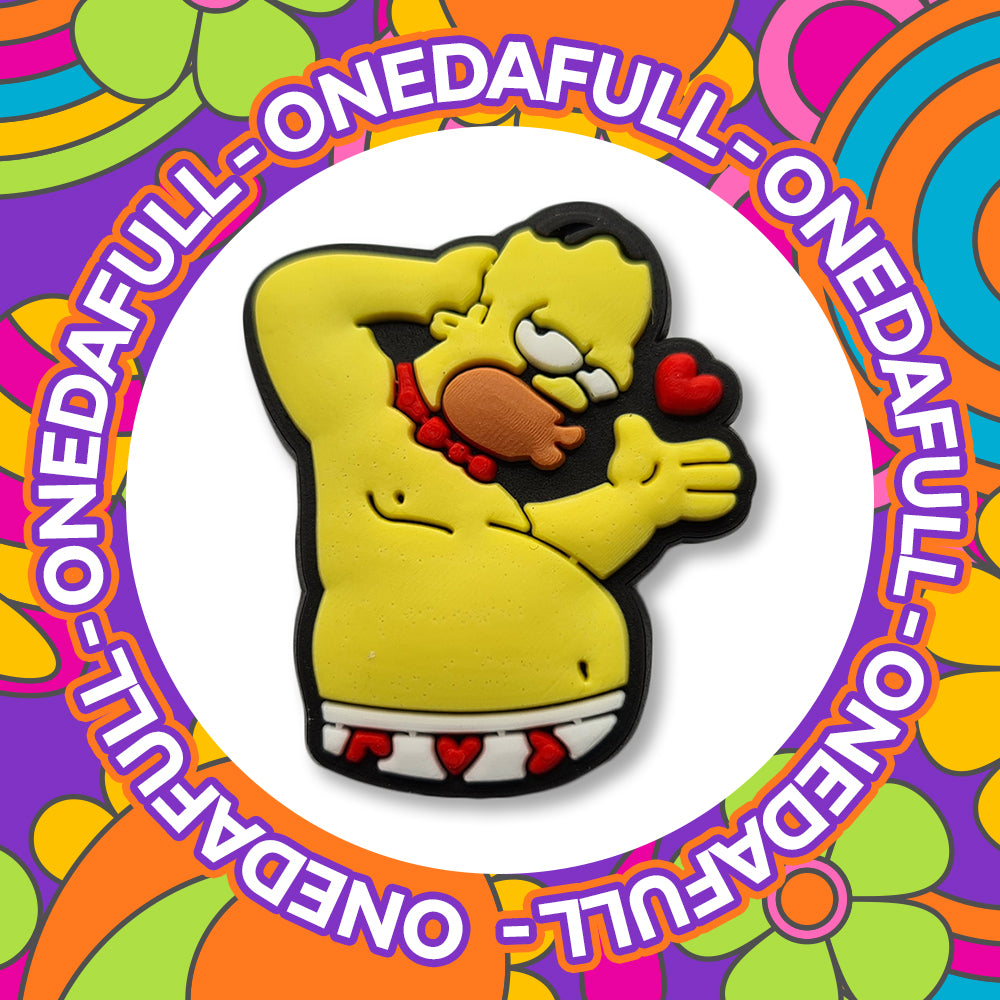 Super Sexy Seductive Homer Simpson - Blowing Kiss - Charms For Crocs / Shoes