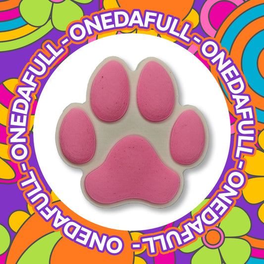 Super Cute Animal Dog Puppy Pink Paw Print Croc Charm