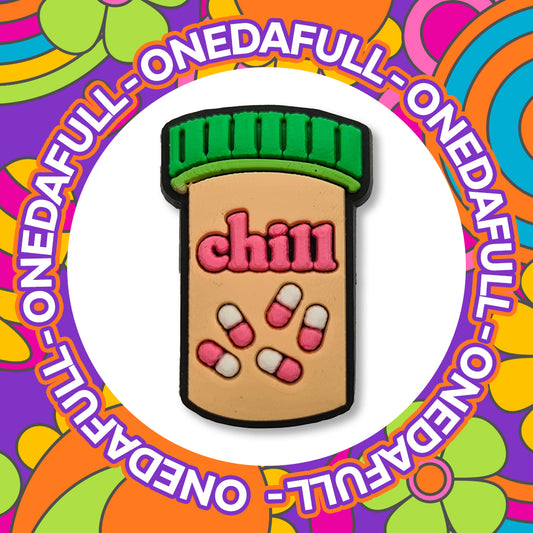 Funny Chill Pill Clog Charm