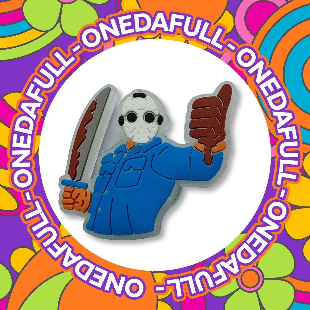 Glow In The Dark Jason Friday 13th Charm To Fit Croc