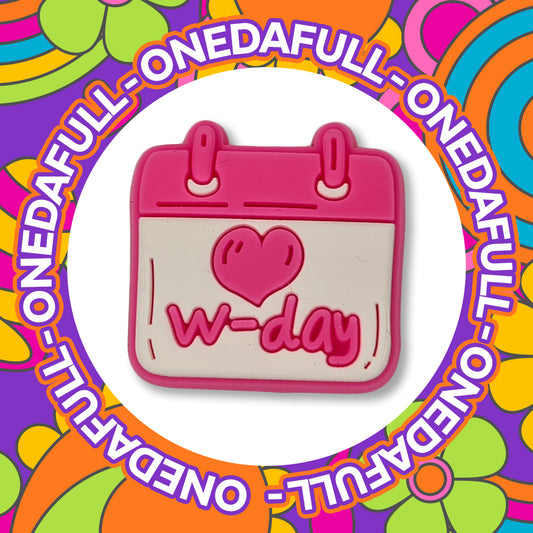 Bride Wedding Day Calendar Croc Charm