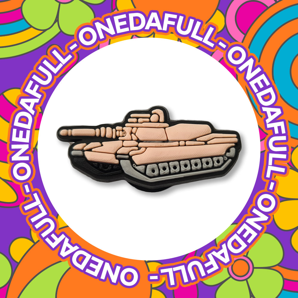 SUPER CUTE Military Tank War Army Bomb Charm To Fit Crocs/Clogs - Weapon