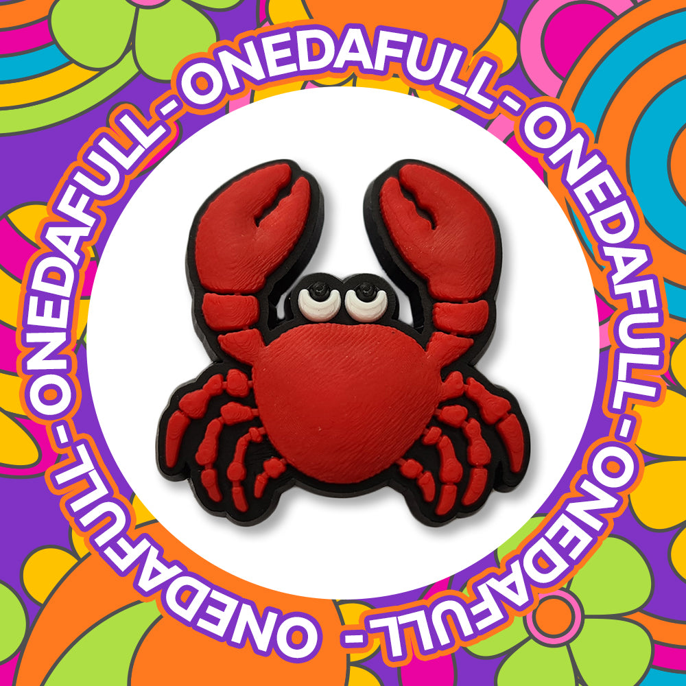 Super Cute Baby Red Crab -Charm To Fit Crocs/Clogs - 3D - Pretty - Ocean