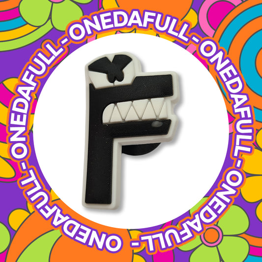 Super Cute Letter F - Alphabet Charm To Fit Crocs/Clogs - Funny - Letters