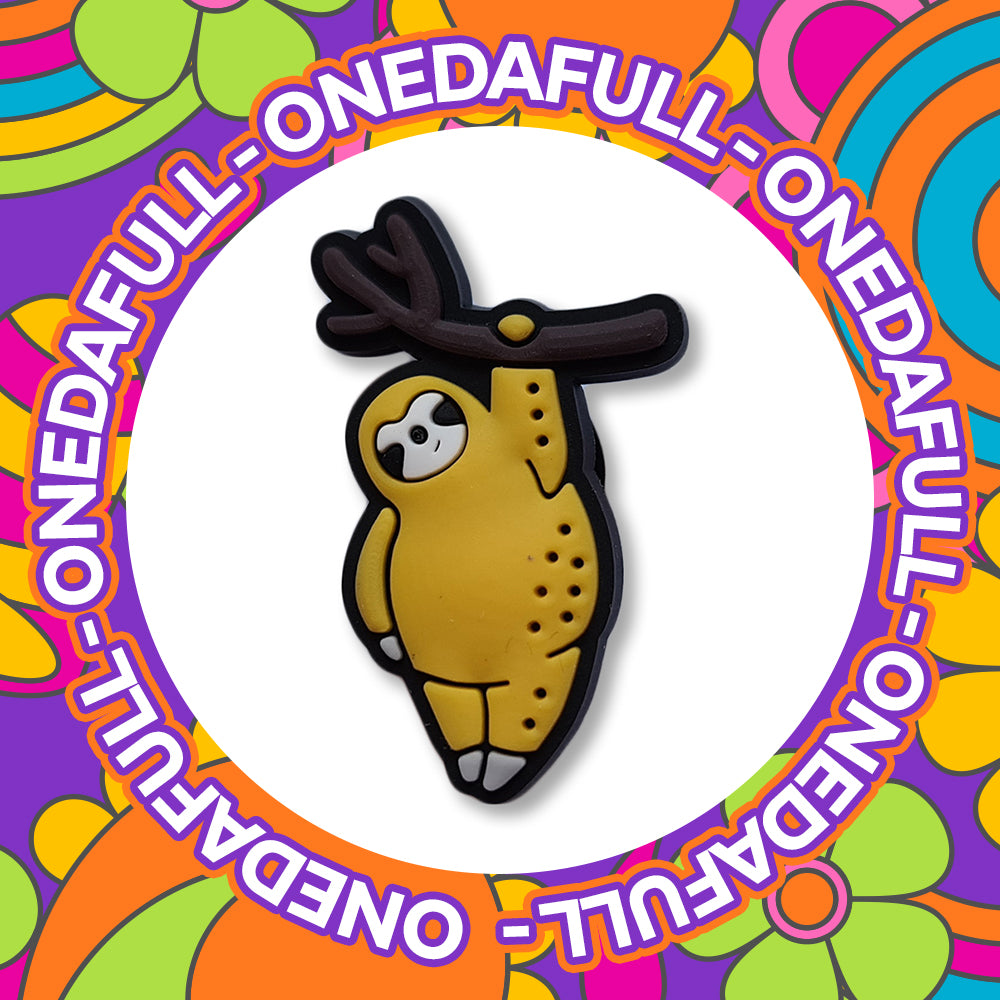 Sloth Hanging From A Tree Charm To Fit Crocs