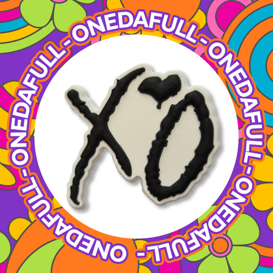 Super Cute The Weeknd Black XO Charm To Fit Crocs/Clogs - Music Singer