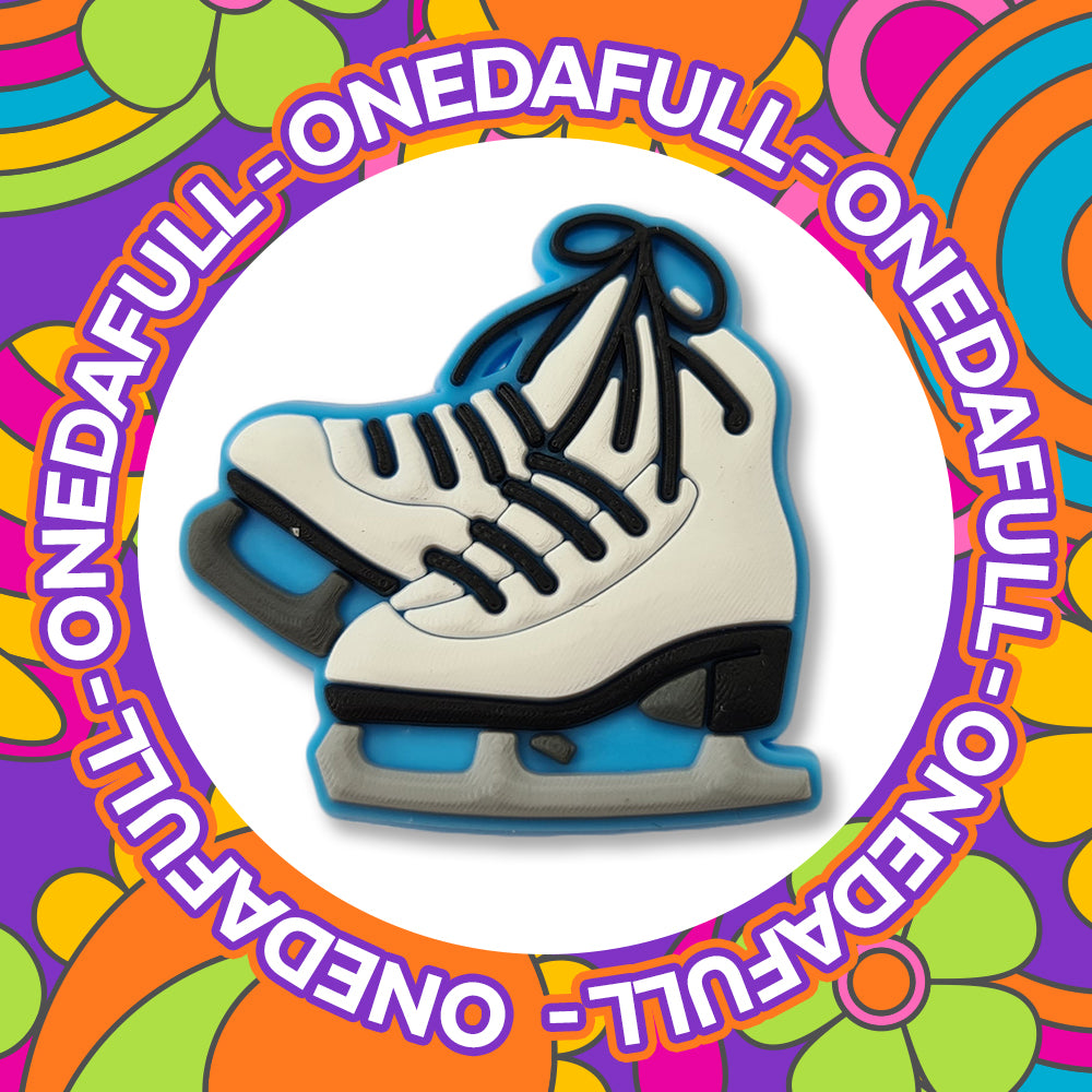 SUPER CUTE Pair Of Ice Skates Charm To Fit Crocs/Clogs Figure Skating - Magical Spot Winter