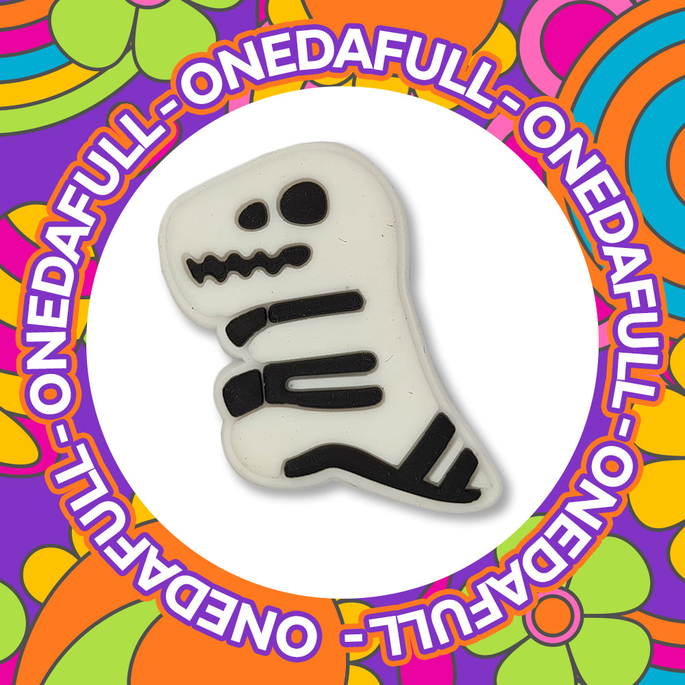 Dinosaur T Rex Skeleton Fossil Clog Charm
