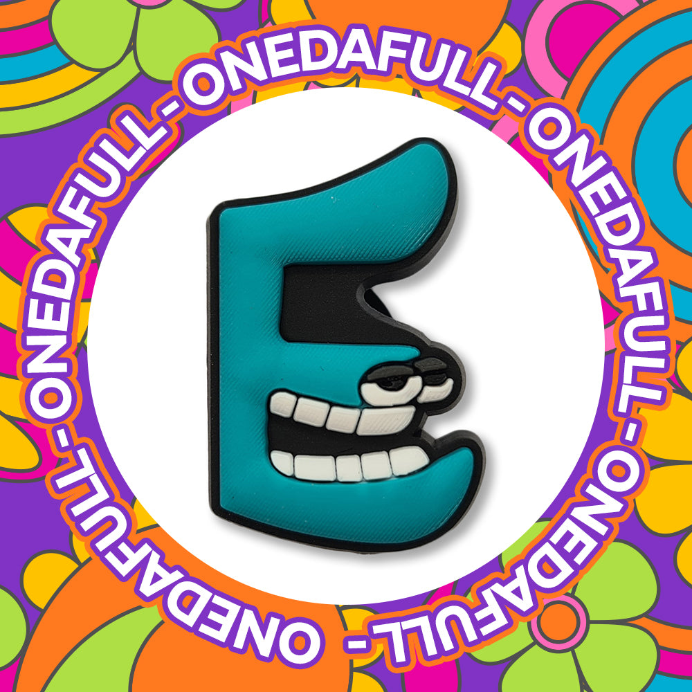 Super Cute Letter E - Alphabet Charm To Fit Crocs/Clogs - Funny - Letters