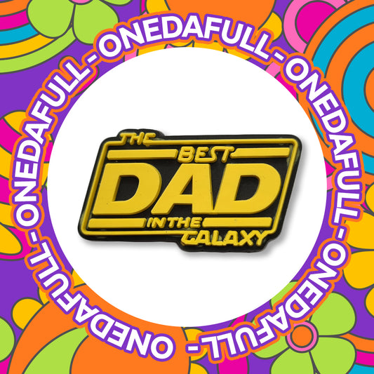 Super Cute - Best Dad In Galaxy Fathers Day Charm To Fit Crocs/Clogs - LOVE