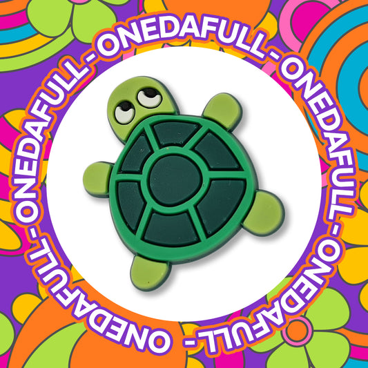 Flat Turtle Clog Charm
