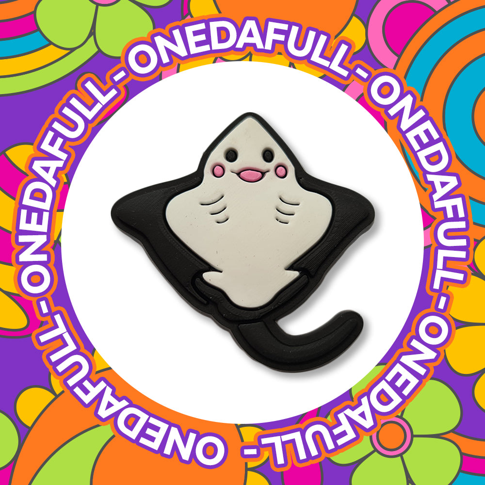 Super Cute Adorable Chunky Stingray Charm To Fit Crocs/Clogs - Ocean - Sea Life