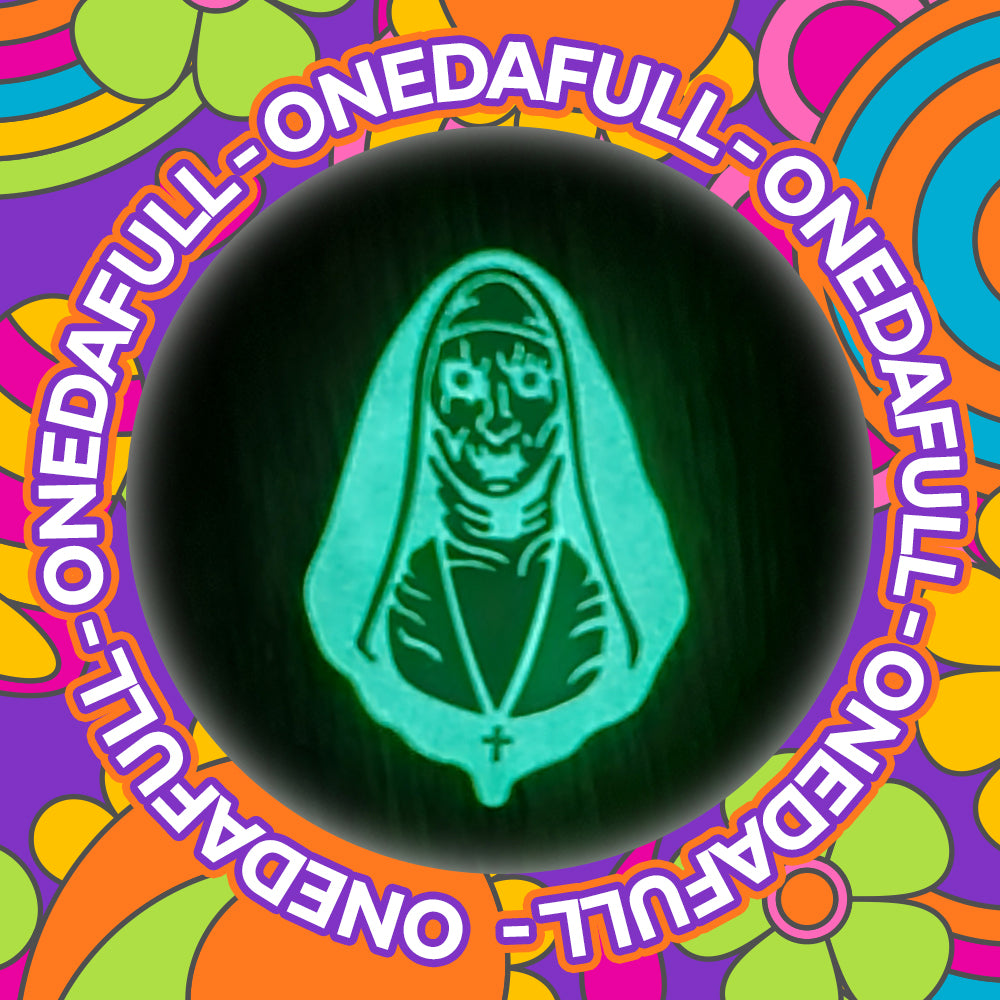 Glow In The Dark Conjuring Nun Charm To Fit Croc