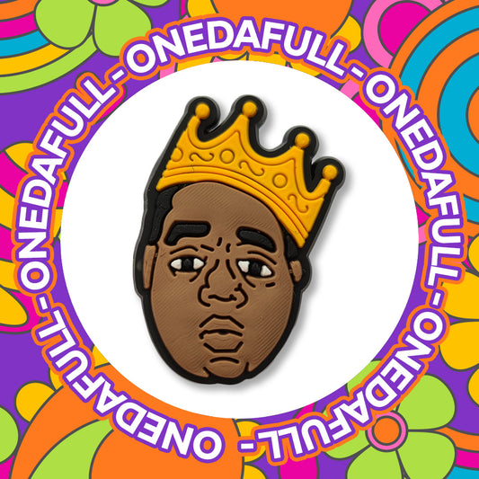 Rapper Notorious BIG Biggie Smalls Croc Charm - Music 90s Hip Hop