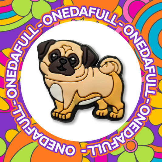 Super CUTE BABY Pug Dog Chunky Puppy Charm To Fit Crocs/Clogs