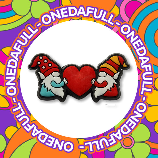 GONK Wizard Gnome Heart Charm for Crocs - PVC Clog Decoration