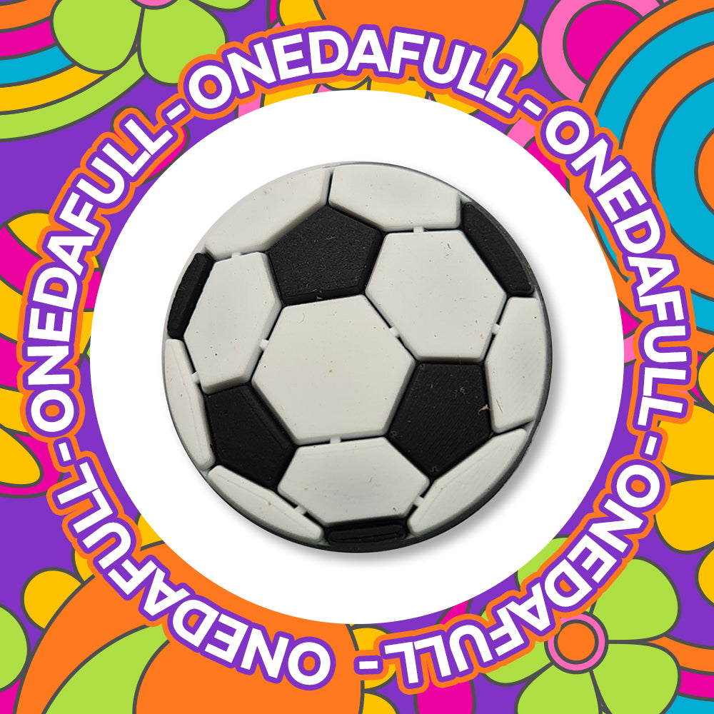 Football Croc Charm: Sport Shoe Clog Decoration