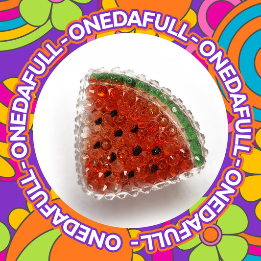 Beautiful Luxury 3d Resin Slice Of Watermelon Cute Charm To Fit Crocs/Clogs